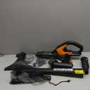 WORX 20V Cordless Leaf Blower WG545.1, Up to 120 MPH Air Speed, Long Nozzle Design for Narrow Spaces, Ideal for Indoor and Outdoor Cleaning, 9X Cleaning Attachments, Battery and Charger Included