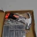 Picture Hanging Kit, cSeao 415 Pieces Hardware Nail Assortment Kit & 8oz Claw Hammer,Mini Hammer with Anti-Slip Handle,Common Nails, Wood Nails, Picture Hanging Nails, Wall Nails for Hanging