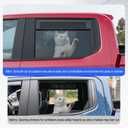 Louvers Ventilation Panel Compatible with 2019-2026 Chevy Silverado GMC Sierra Crew Cab Vent Deflector Rear Window Breathable Panel Replacement for 2019-2026 Chevy Silverado Accessories