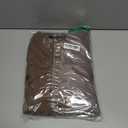 Flygo Mens Flannel Lined Denim Jacket Snap Cowboy Cut Western Classic Slim Fit Vintage Heavy Duty Jacket Trucker Coat (Medium, Brown)