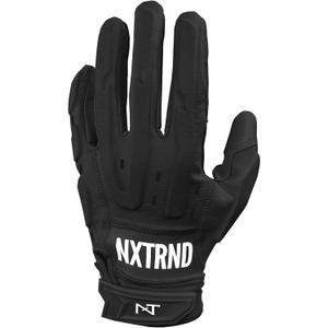 Nxtrnd G3 Pro Padded Football Gloves, Sticky Padded Receiver & Lineman Gloves (Medium)