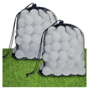 Yunsailing 120 Pcs Plastic Practice Golf Balls Bulk Hollow Training Golf Balls with 2 Pcs Mesh Drawstring Storage Bags for Indoor Outdoor Training and Practice