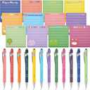 24 Pcs Christmas Inspirational Gifts Bulk, Cute Inspirational Sticky Notes with Fun Pens, 360 Sheets, Employee Appreciation Gift Bulk Mini Motivational Gift for Coworkers Teacher Nurse Office Supplies