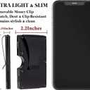 awofer Best Man Wallets Personalized Gifts Set Custom for Groomsmen Metal Black Wallet Aluminum with Money Clip Engraved Best Man Gifts Elegant Card Holder Wallet