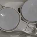 LEVERLOC Shower Caddy Suction Cup 2 Pack, Shower Organizer Removable Bathroom Shelf, Storage Suction Powerful Max Hold 22lbs Bathroom Caddy Waterproof Holder, White