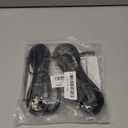 2-Pack 3ft Extension Cord Outdoor 16 SJTW AWG Heavy Duty Power Cord 3 Prong, NEMA 5-15P to NEMA 5-15R, Power Cable for Indoor and Outdoor Use, ETL Listed (Black)