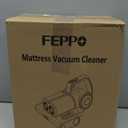FEPPO Mattress Vacuum Cleaner, 16Kpa Bed Vacuum Cleaner with 253.7nm UV-C Light, 140F Heat, HEPA Filter & Ultrasonic, Versatile Handheld Vacuums for Bed, Sofa, Couch, Crib(Corded, 500W) (Violetgrey)