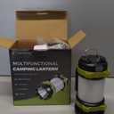 Alpswolf Camping Lantern Rechargeable, 4000mAh Camping Flashlight 6 Modes LED Lantern Portable Rechargeable Lanterns for Power Outage, Emergencies Light for Hiking, Green, 2 Packs