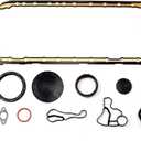 AUCERAMIC 11137600482 11137548031 N54 N55 Oil Pan Gasket Set Fit for 2008-2018 BMW 135i 135is 335i 335xi 335is 435i 535i 640i 740i 740Li X1 X3 X4 X5 X6 E82 E88 F01 F26 F87 3.0L Turbo N54B30 N55B30