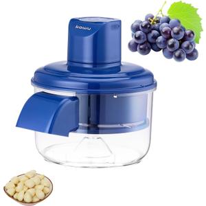 Kawu Electric Grape Peeling Machine, Portable Automatic Garlic Peeler Machine with 5 Blades, USB Rechargeable, Smart Fruit Machine Remover Tool for Small Fruits, Effortless Peeling for Home Kitchen