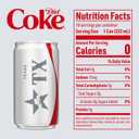 Diet Coke Soda Soft Drink Fridge Pack Mini Cans, 7.5 fl oz, 10 Pack (EXP 02/03/27)