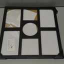 Picture Frame Collage for 4x6 and 4x4 Photos - 7 Openings Black Frame Wall Decor for Tabletop Stand and Wall Mounting - Home and Family Display