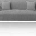 Sofa Slipcover with 2 Pillow Cover for 3 Cushion Couch, Non Slip Furniture Protector with Elastic Bottom, Washable Sofa Cover for Kids, Pets (Sofa, Light Gray)