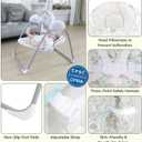 Portable Baby Swing for Infants,Compact & Foldable Infant Swing,0-9M, 20 lb