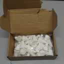 Beeveer 50 Pcs Halloween Mini Ghosts Figurines Resin Tiny Ghosts Spooky Small Miniature Figures Tiered Tray Decor Garden Cake Topper Dollhouse Micro Home Tabletop Landscape Decor (White)