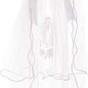 BluNight Collection Little Girls Elegant Princess Communion Flowers Girl Tiara Headpiece Veil (One Size)