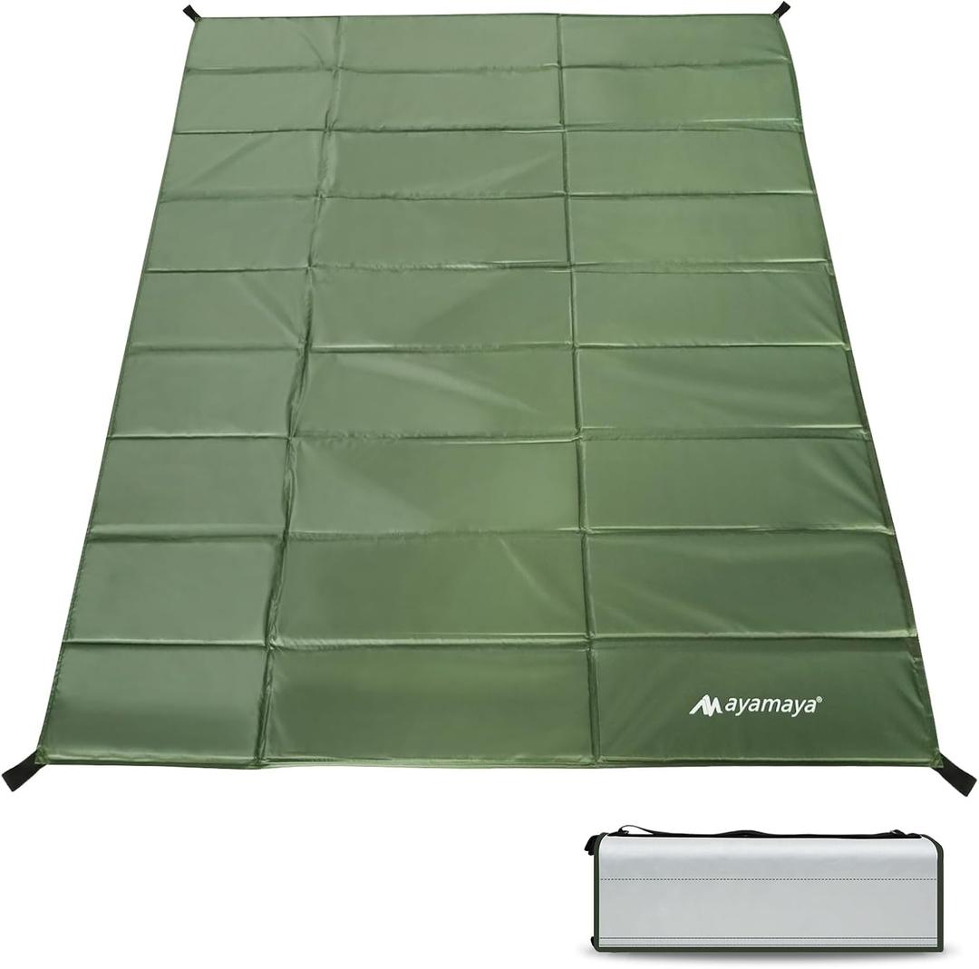 AYAMAYA Foam Sleeping Pad for Camping - Foldable Camping Mattress for 3 4 Person, Extra Thick Waterproof Tent Footprint Inner Camping Mat for Outdoor Backpacking Hiking Picnic Camping