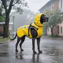 Mosucoirl Dog Raincoat Waterproof Raincoats for Dog Reflective Dogs Rain Jackets with Hood Hoodie Pet Rain Poncho Coat for Small Medium Large Dogs Puppies S-XXL (Yellow, XL)