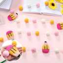 Hahafelt 8.2ft Back to School Felt Pencil Garland 3D Pencil First Day of School Banner Colorful Pompom Hanging Decorations for Back to Schools Classroom Decorations Party Supplies(Colorful)