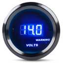 WATERWICH DC12V Voltmeter Blue Digital LED Volt Gauge Voltage Meter Kit 2inches 52mm for Car Truck Vehicle Automotive