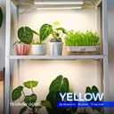 Barrina T5 Grow Lights, Grow Light Strip for Indoor Plants, 1ft Plant Lights for Indoor Growing, Full Spectrum LED Grow Light, Individual Switch, Linkable, Plug and Play, Yellow, 8-Pack