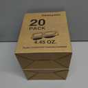 2 x 20sets Double Compartment Condiment Containers with Lids, snack box containers, Portion Cups Plastic perfect for to-go Sauce, Sampling, Dressing, Travel Snack