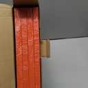 KINLINK 8x10 Picture Frame Orange, Solid Wood Frames with Acrylic Plexiglass for Pictures 4x6/5x7 with Mat or 8x10 without Mat, Tabletop and Wall Display Photo Frame, Set of 4