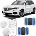 Tracker Tag for Vehicles,Mini Hidden Car Tracker with Magnetic Case,No Monthly Fee Air Tracker Tag,Car Locator Works with Apple Find My(Only iOS) (Black,2PCS)