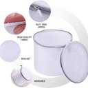 Kimmama Laundry Bags Mesh Wash Bags, Large Bra Washing Bag for Laundry, Net Washer Sack with Zipper, Lingerie Pouch for Cleaning and Drying Underwear, Delicates, Brassiere, Bralette, Undergarment (White)