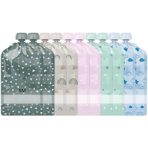 Simple Modern Reusable Baby Food Pouches for Toddlers | BPA Free Plastic, Food Safe, Freezer Safe | Refillable for Applesauce Yogurt & Puree Squeeze Pouch | 10 pack | 5oz | Assorted Simple Modern Reusable Baby Food Pouches for Toddlers | BPA Free Plastic, Food Safe, Freezer Safe | Refillable for Applesauce Yogurt & Puree Squeeze Pouch | 10 pack | 5oz | Assorted
