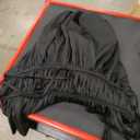 MakeMeChic Halter Tops for Women Going Out Tops Y2k Ruffle Cute Summer Backless Top (Large, Black)