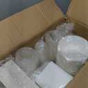 ECO SOUL 800 Pcs Compostable Dinnerware Set For 100 Guests, 100 Pcs Each Of Eco-Friendly White Disposable Paper Plates Of 10"" & 6"", Cutlery, Napkins, 16 oz Bowls & 16 oz Cups Set For Party & Picnic