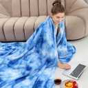 Fleece Throw Blanket, Soft Plush Flannel Fleece Blanket for Couch Sofa Bed, Cozy Warm Soft Throw Blanket for Bedroom Living Room, Luxury Decorative Blanket, Birthday Gifts for Women