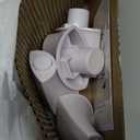 TUSHY Ottoman: Squatting Toilet Stool | Squatting Position Helps Improve Bowel Health, Reduce Strain & Relieve Constipation | 9" Tall, White