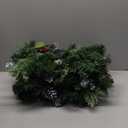 SHareconn 9FT Prelit Artificial Christmas Garland with Color Changing Lights and Timer by Batteries Operated for Mantle Stairs Fireplace Xmas Decoration, Indoor Outdoor, 9 FT, Snow