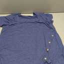 3 Pack Women's Square Neck Short Sleeve Blouse Loose Fit Stretchy Casual Top Soft Breathable Vacation Shirt for Summer XL 2xl M