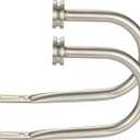 Curtain Holders, 2 Pack Matte Nickel Decorative Curtain Holdbacks for Wall Curtain Drapery