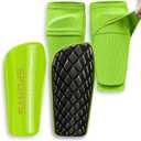 LPONJAR Soccer Shin Guards for Kids Youth Adults - Shin Pads and Sleeves with Optimized Insert Pocket for Boys Girls Men Women for Football Games - Protective Soccer Equipment
