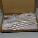 Clear Acrylic Narrow Side Table for Small Spaces, 15.7" L x 7.87" W x 24.6" H, 3 Tier Rectangle Slim End Table Nightstand, Small Skinny Bedside Table for Living Room, Bedroom, Bathroom