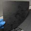 HORLIMER Floating Corner Shelf Wall Mount, Set of 6 Rustic Wood Corner Wall Shelves for Bedroom, Living Room, Bathroom, Kitchen (Black) (Fan-Shaped)