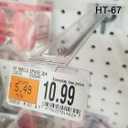 Clip Strip 50 Pack Label Holder Overlay for 6" - 7" Peg Hook, Price Tags, Merchandising Front Runner for Adhesive Labels