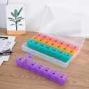 DANYING XL Monthly Pill Organizer 1 Time a Day with Dust-Proof Case, Extra Large 4 Weeks Pill Box Once a Day, 28 Days Pill Container 1 Per Day, Weekly Vitamin Case, Daily Medicine Organizer