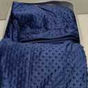 ALANSMA Weighted Blanket Luxury Velvet Blue, 60'x80' 20LB