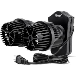 hygger 2100GPH Double Head Aquarium Wave Maker, Quiet 5W Aquarium Circulation Pump, with Strong Magnetic Suction Base, 360Adjustable Power Head, for 40~110 Gal Tank