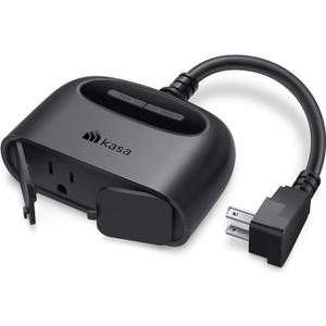Kasa Smart Outdoor Smart Plug KP400, Smart Home Wi-Fi Outlet with 2 Sockets, Works with Alexa, Google Home &IFTTT, No Hub Required, Sunset & Sunrise Offset