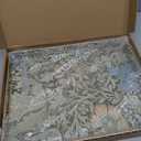 Spsyrine Serving Tray with Handles, Plastic Decorative Tray for Coffee Table, Living Room, Home Decor, 3040C