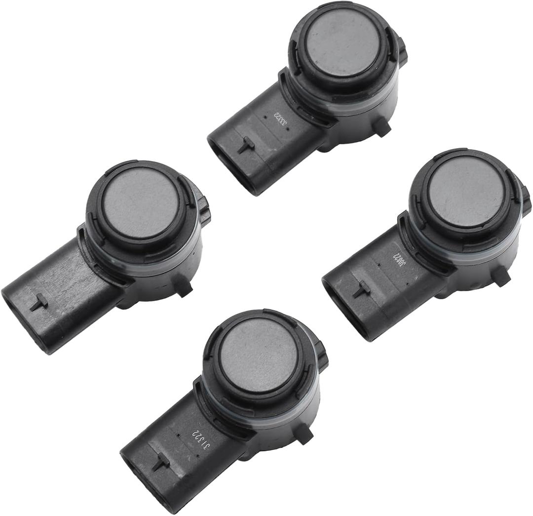 4 Pcs Bumper Backup Parking Sensor for Ram 1500 2500 3500 4500 5500 2019-2020 Reverse Parking Assist Sensor No.5YV68TZZAA Black