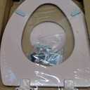 Bemis 1500EC Durable Wood Toilet Seat with Easy Clean Hinges, Made in USA, Elongated, Venetian Pink