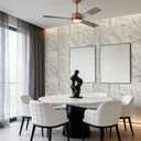 3D Faux Stone Wall Panels, 4-Pack Thicker PU, White Finish, 47.24"L x 23.62"W
