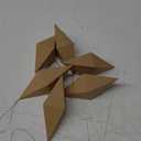 Fun Express DIY Papier-Mch Diamond Ornaments - 6" | Brown Paper | Pack of 6